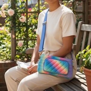 THINK ROYLN Multicolor Quilted Crossbody Bag